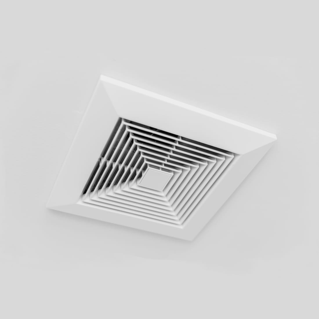 Ventilatie-unit in een plafond